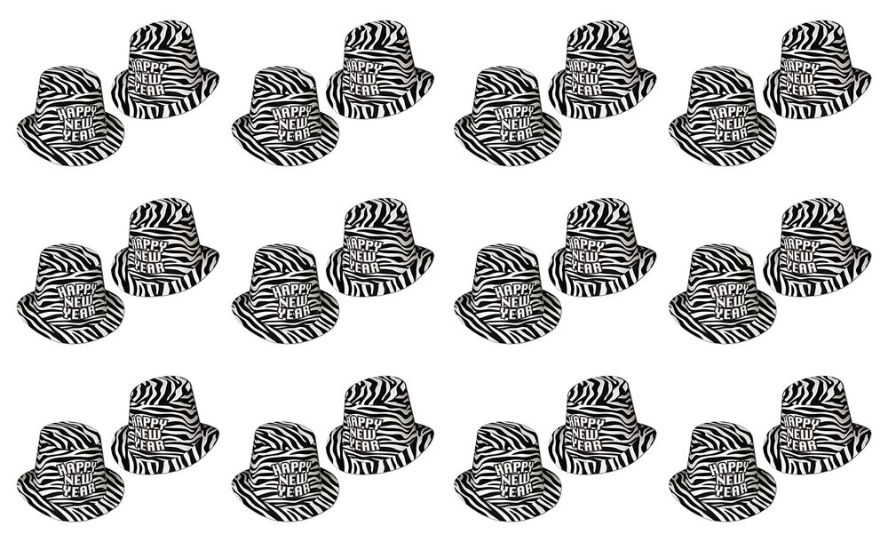 8188 88283 25-Piece Zebra Print Hi-Hat